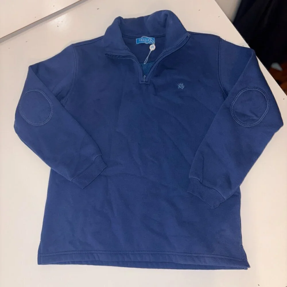 NWT Bailey Boys J. Bailey Glenn Half Zip Pullover Navy Size 12